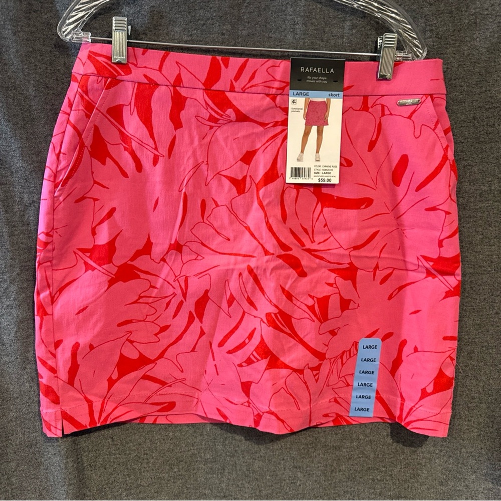 Rafaella Carmine Rose Skort NWT retails $59
